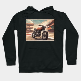 Vintage Cafe racer 50s vibe motorcycle Hoodie